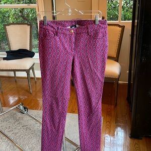 W By Worth purple and blue Print stretchy pants